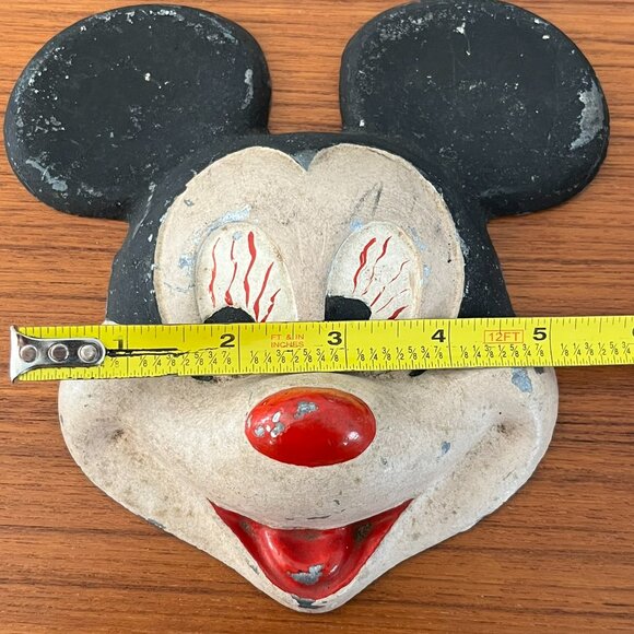 Antique 1930's Mickey Mouse Decorative Mask - Picture 3 of 4